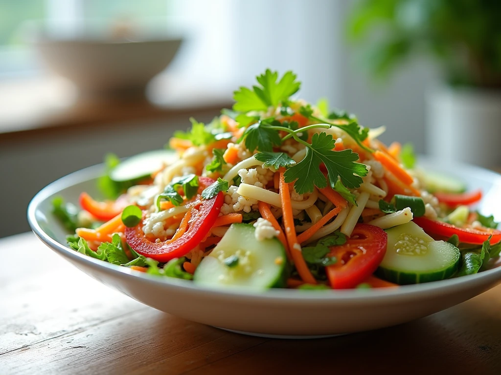 Vegan Asian Slaw with Miso Vinaigrette