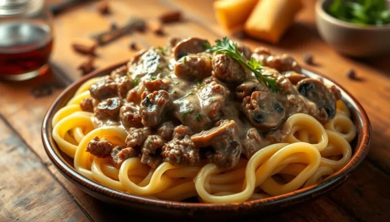beef stroganoff recipe with ground beef