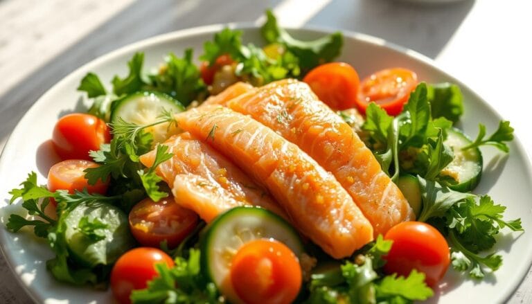 smoked salmon salad